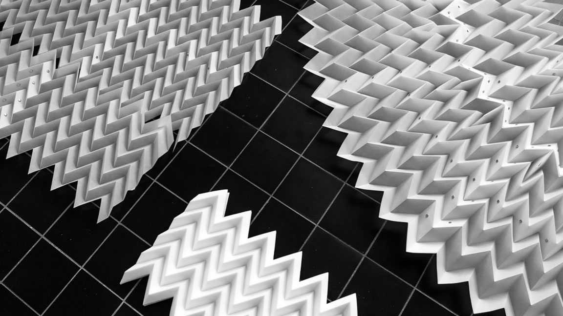 Folded sheets of paper on the floow